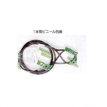 玉掛ワイヤー 9mmx5m ダブルスリングワイヤー 安全トゲなし 日興製綱