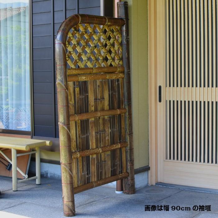 虎玉袖垣 幅60cm×高さ170cm 竹垣 : 竹材や庭園資材販売の大橋今 虎玉袖垣 幅60cm×高さ170cm 竹垣 : 竹材や庭園資材販売の大橋今