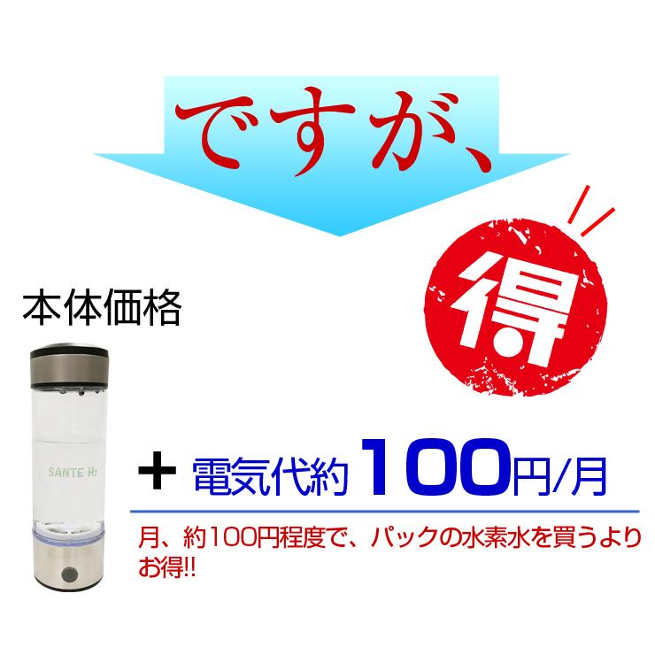 Newサンテエイチツー 水素水生成器 正規品 60日間の返品保証付き Newサンテエイチツー 水素水生成器 正規品 60日間の返品保証付き