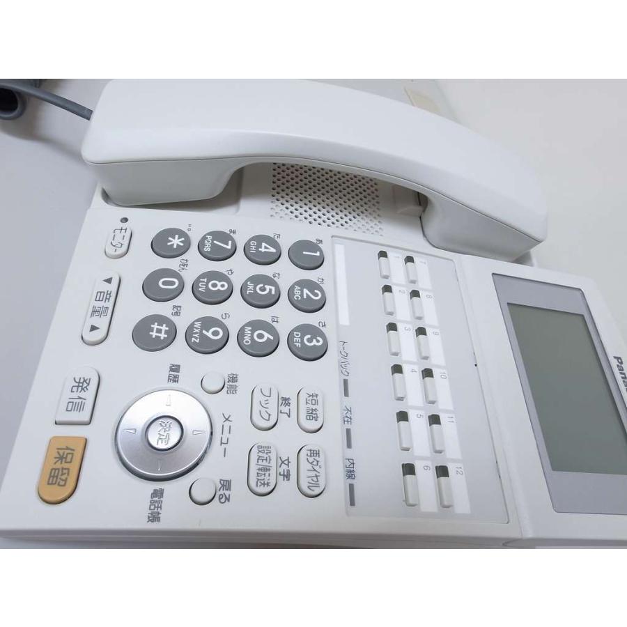 【美品】Panasonic 12キー電話機 VB-F411KA-W 本体 □□Panasonic La Relier 12キー電話機 【VB-F411KA-W