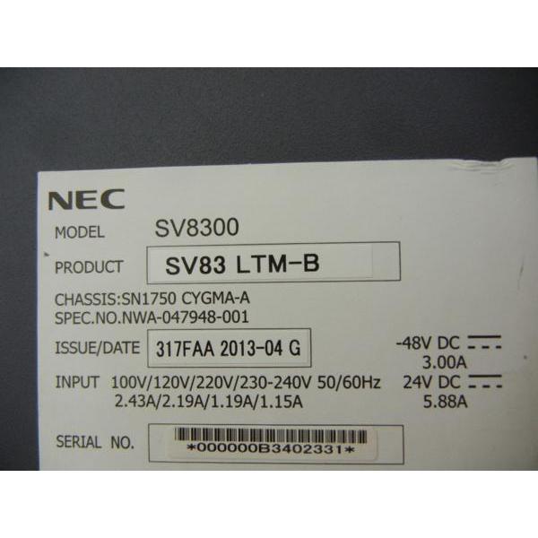 □NEC UNIVERGE SV8300 【SV83 LTM-B】 (3)□ : イメージ □NEC UNIVERGE SV8300 【SV83 LTM-B】 (3)□ : イメージ