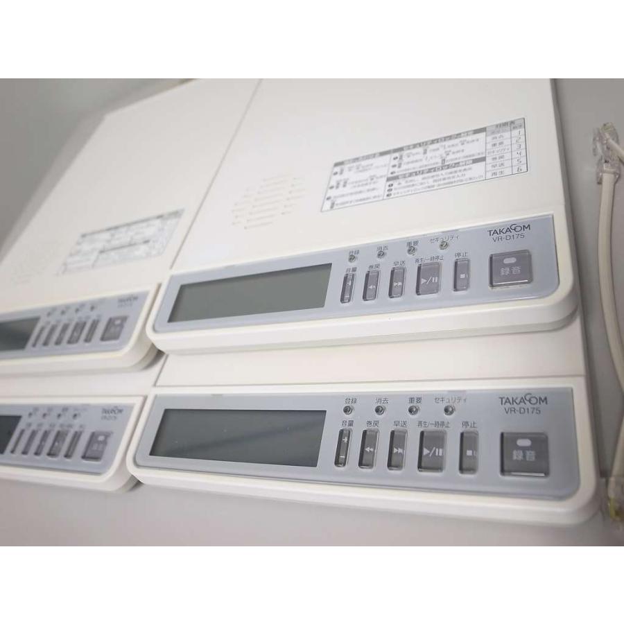 □【☆特価☆】 TAKACOM 通話録音装置 【VR-D175】 4台 (2