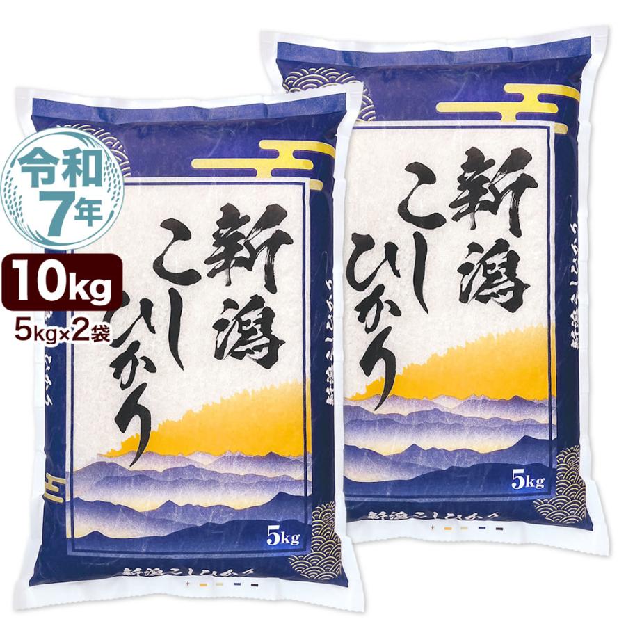 コシヒカリ 令和7年産 新潟産 山並 10kg(5kg×2袋) 米 送料無料