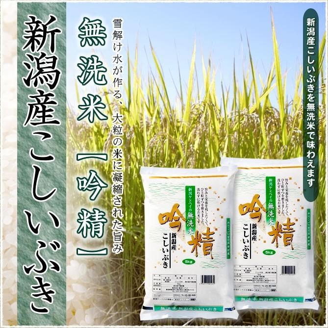 無洗米 10kg 新潟産こしいぶき 吟精 令和5年産 ( 5kg ×2)送料無料 （北海道、九州、沖縄除く）｜imagi｜02