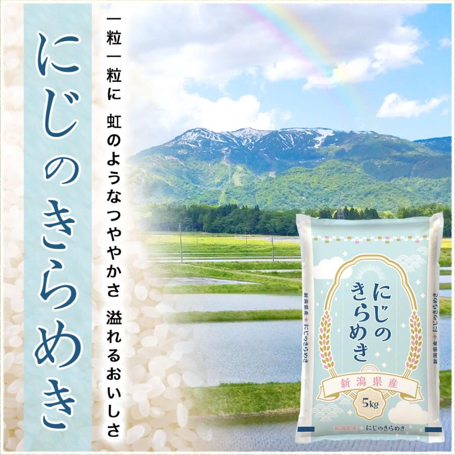 新潟県 長岡産 令和6年産 にじのきらめき 10㎏（5kg×2） 白米 送料無料