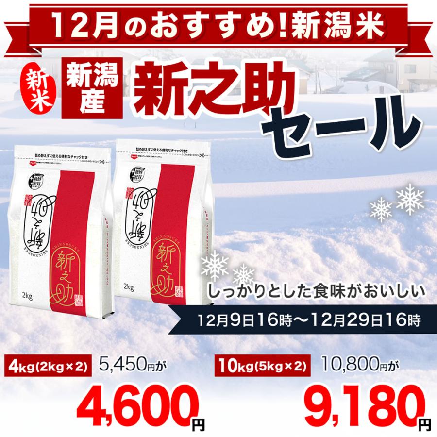 新之助（しんのすけ） 新米 令和7年産 新潟産 チャック付き保存袋 5kg