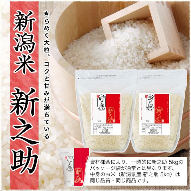 新潟県産新之助10kg(5kg×2袋) 新之助（しんのすけ） 令和7年産 新潟産 10kg(5kg×2袋) 米 チャック