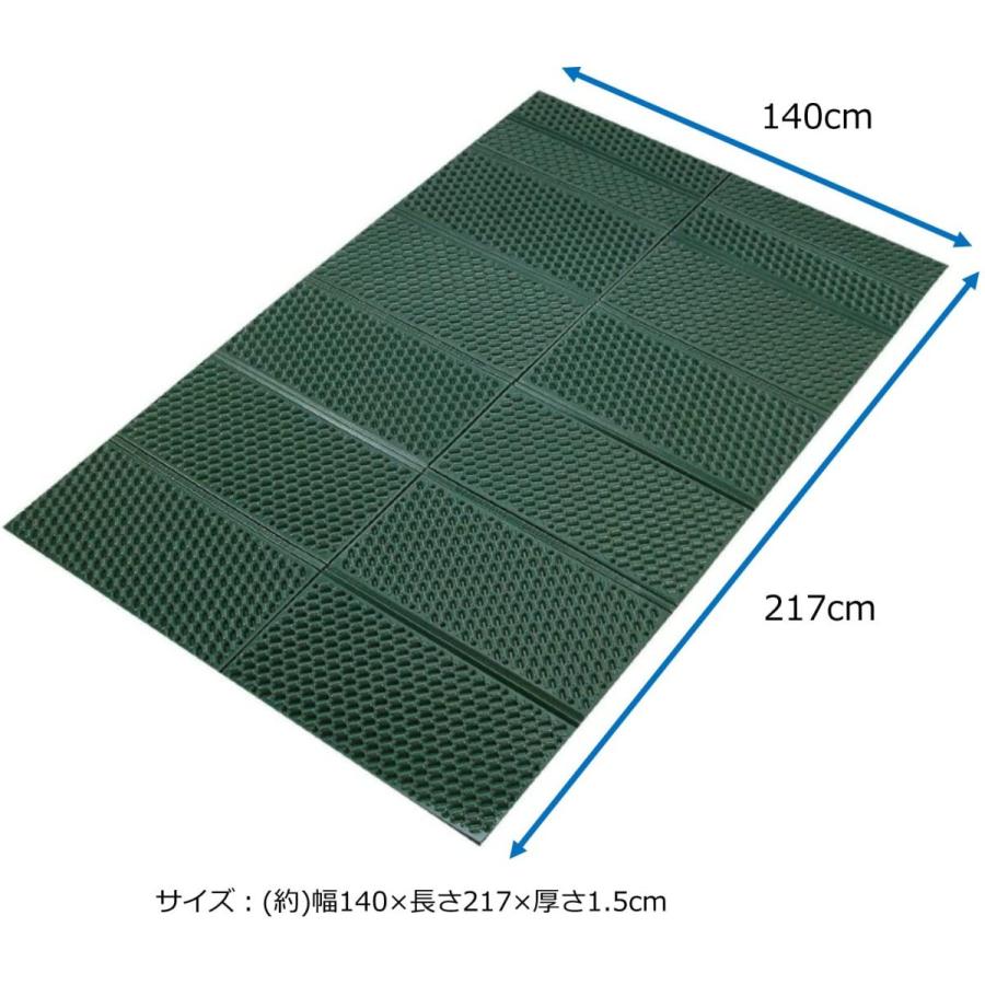 キャプテンスタッグ Captain Stag キャンプマット 2人用 レジャーシート 140 国内外の人気 マット フォーム 収納袋付 Eva ダブル