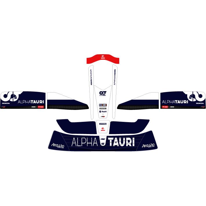 レーシングカート用 カウルステッカー amigao用 ALPHA TAURI F12023