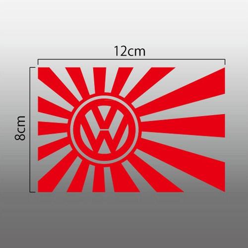 旧日の丸 旭日旗 切抜きステッカー ワーゲン Volkswagen VW