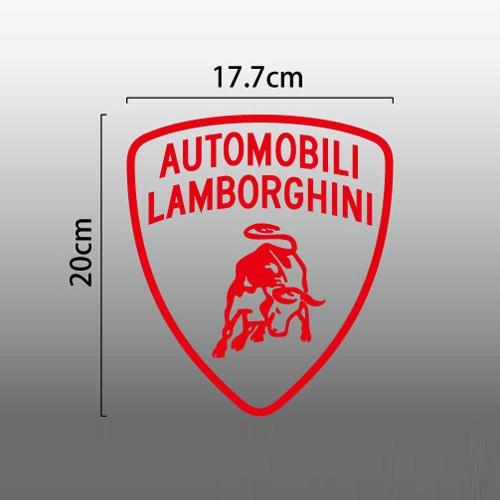 ランボルギーニ Lamborghini エンブレム 切抜きステッカー 幅177mm×縦