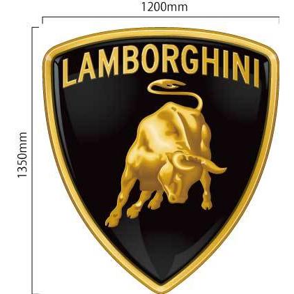 Lamborghini（ランボルギーニ） エンブレム デカール 幅1200mm×縦 