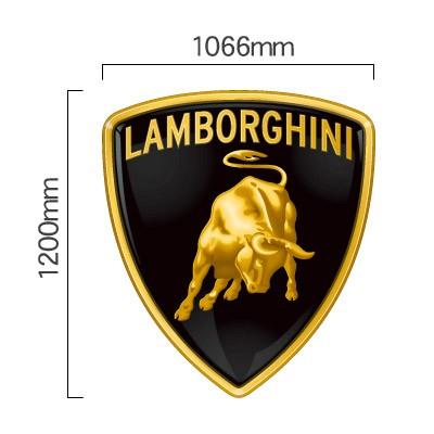 Lamborghini（ランボルギーニ） エンブレム カラーステッカー 幅1066mm