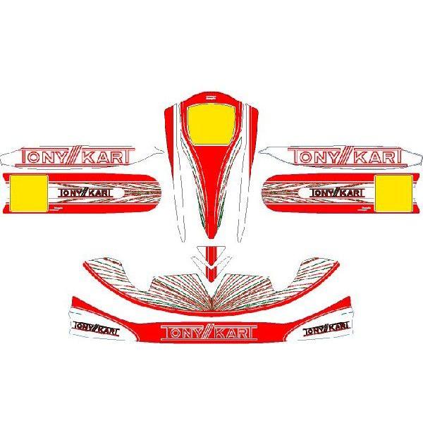 レーシングカート用 カウルステッカー M4用TONY仕様1 特注品