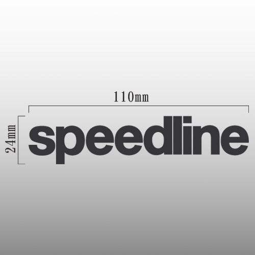 SPEED-iDスピードアイディ ステッカー 2種類セット 1枚はサイン入り スピードライン speedline 切抜きステッカー 横11cm×縦2.4cm : imagine