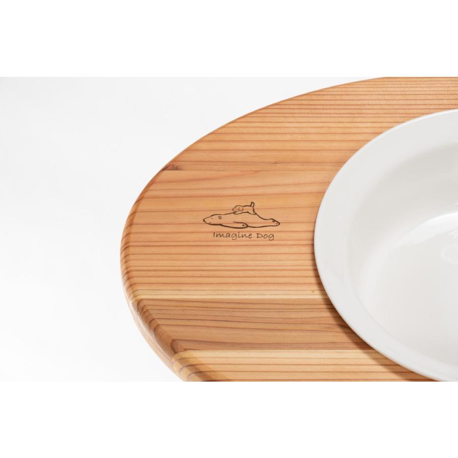 Coron シングル Lサイズ 　大型犬　食器台　国産杉　無垢素材　犬用　食器　フードボウル　 |  | 05