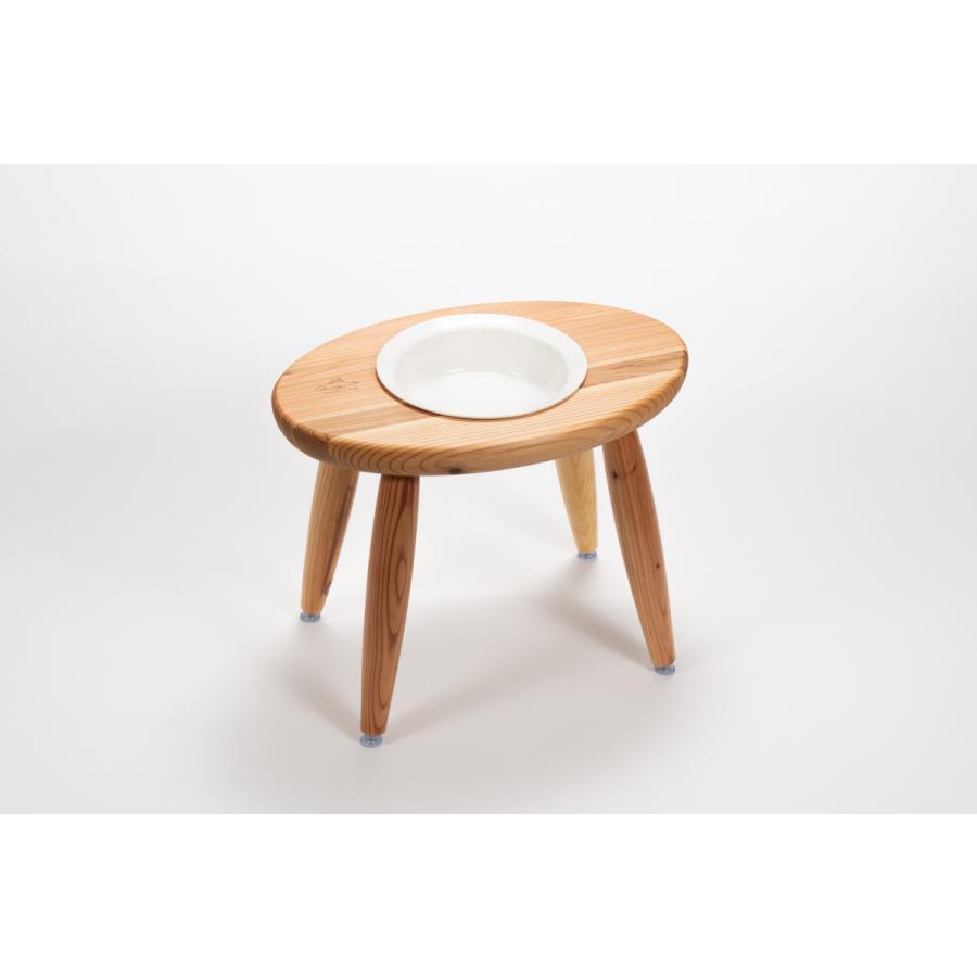 Coron シングル Lサイズ 　大型犬　食器台　国産杉　無垢素材　犬用　食器　フードボウル　 |  | 06