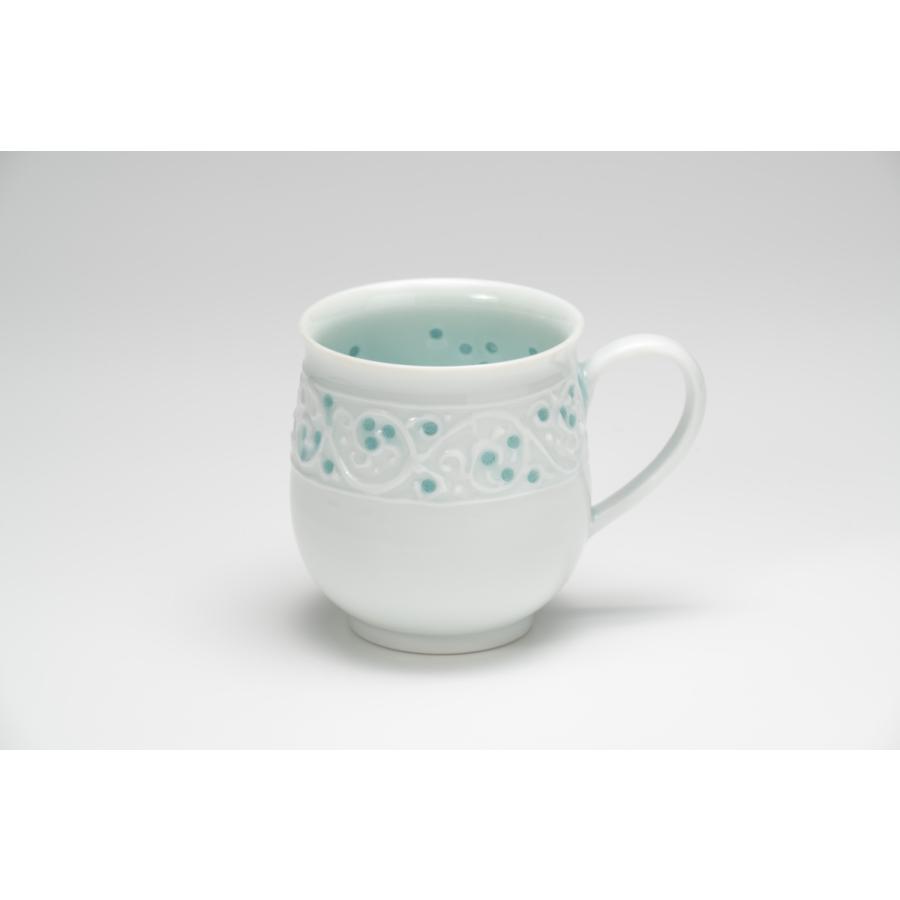 青白磁 蛍手イッチン マグカップ 笠間焼 : Imagine Dog - 通販 - Yahoo