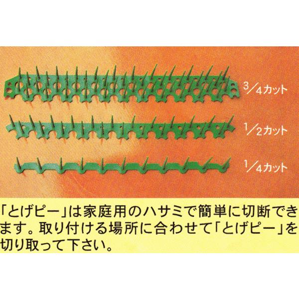 ハトよけ とげピー(緑色) 業務用60枚入 害鳥をやさしく撃退 ハトよけ とげピー(緑色) 業務用60枚入 害鳥をやさしく撃退
