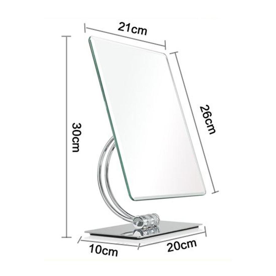 Nature Park スタンドミラー 卓上 鏡 女優ミラー 大 化粧鏡 スタンド インテリアミラー 飛散防止 角度調整 角型 26 21 Www Epsi Rating Com
