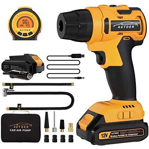 期間限定特価 Autder 電動エアコンプレッサー 2600mah電池 電動 空気入れ 自転車 コードレス エアコンプレッサー 自動車 電動ポンプ 小型 豪華 Www Doctor Plan Com
