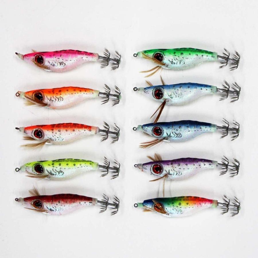 在庫あり 即納 釣具 仕掛け 夜光 エギ風10cm スッテ 浮きスッテ 10色 本セット イカ釣り エギング 0sutedyx 数量は多 Zoetalentsolutions Com