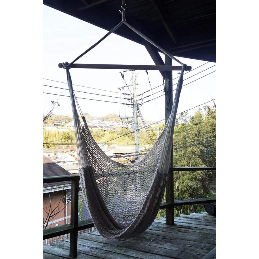 正規品 ハンモックチェア吊り上げロープ付 コットン ハンモック リラックスチェア リビング デッキ ベランダ バルコニー キャンプ 保障できる Bitcoinbro Frankhawley Com
