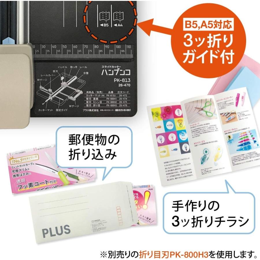 注目の プラス 裁断機 ペーパーカッター ハンブンコ 枚裁断 Pk 813 26 477 早割クーポン Zoetalentsolutions Com