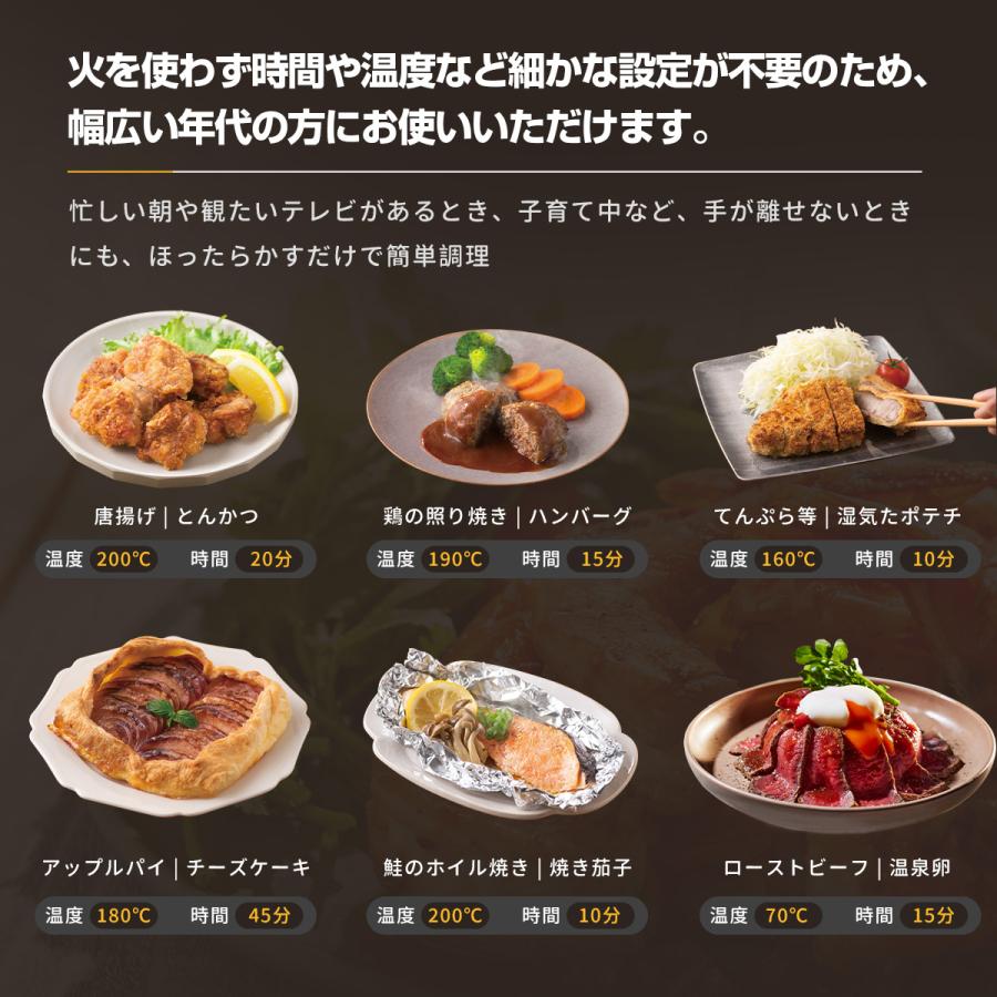 ノンフライヤー loil 和食モード 日本語タッチパネル 2.4L 電気