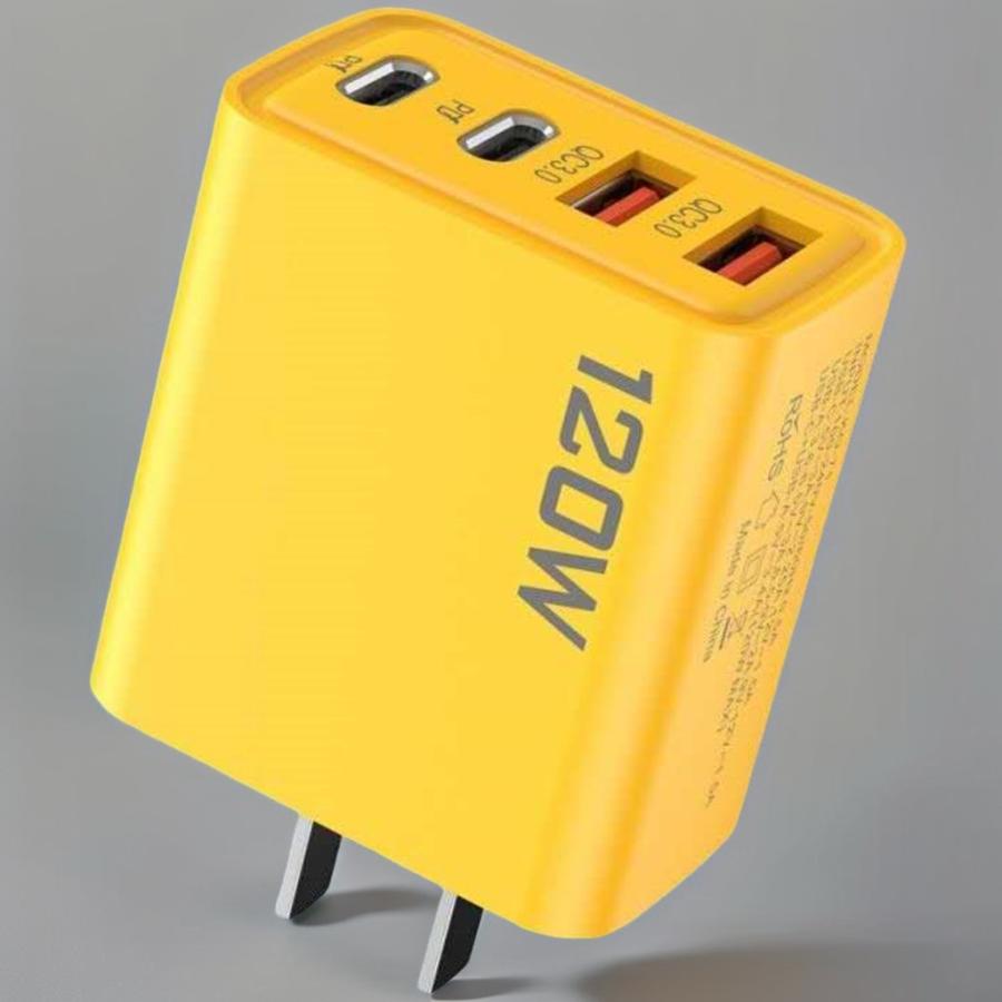 120w　充電器 最大120W 充電器 4ポート USB typeA×2 typeC×2 急速充電・QC3.0 PD対応