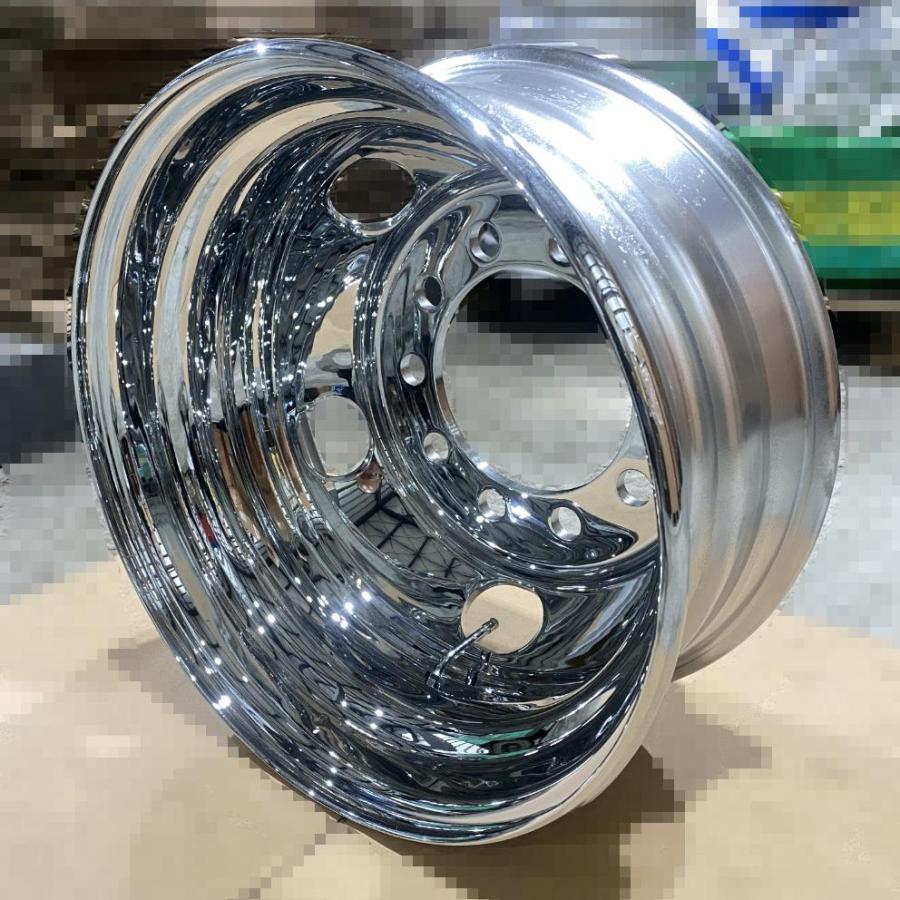 メッキホイール 新ISO 17.5x6.75 10穴 リア用 クロムメッキ