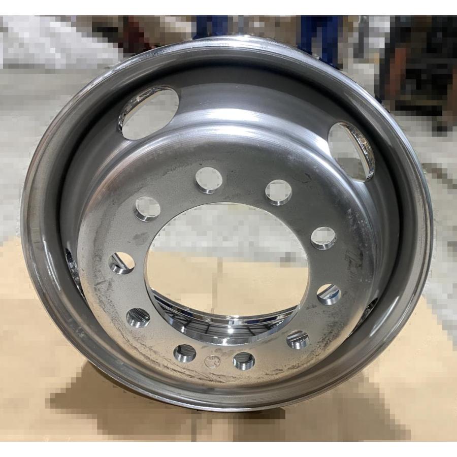 大型トラックメッキホイールRTGリア用(新ISO10穴)引き取り限定 楽天市場】メッキホイール 22.5×7.50 10穴 新ISO リア用