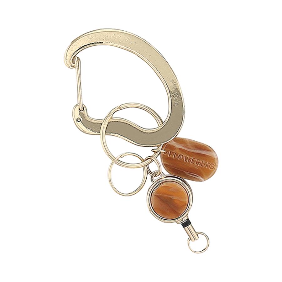 Flowering（フラワーリング） キーホルダー キーリング カラビナ