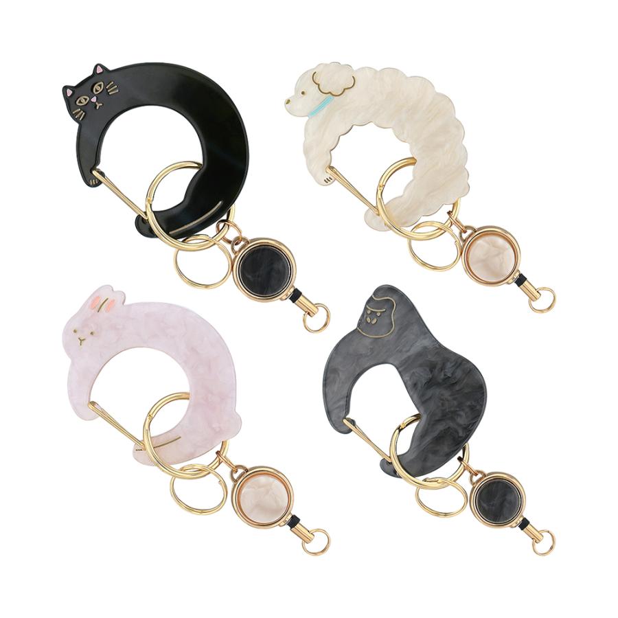 Flowering（フラワーリング） キーホルダー、キーリング カラビナ