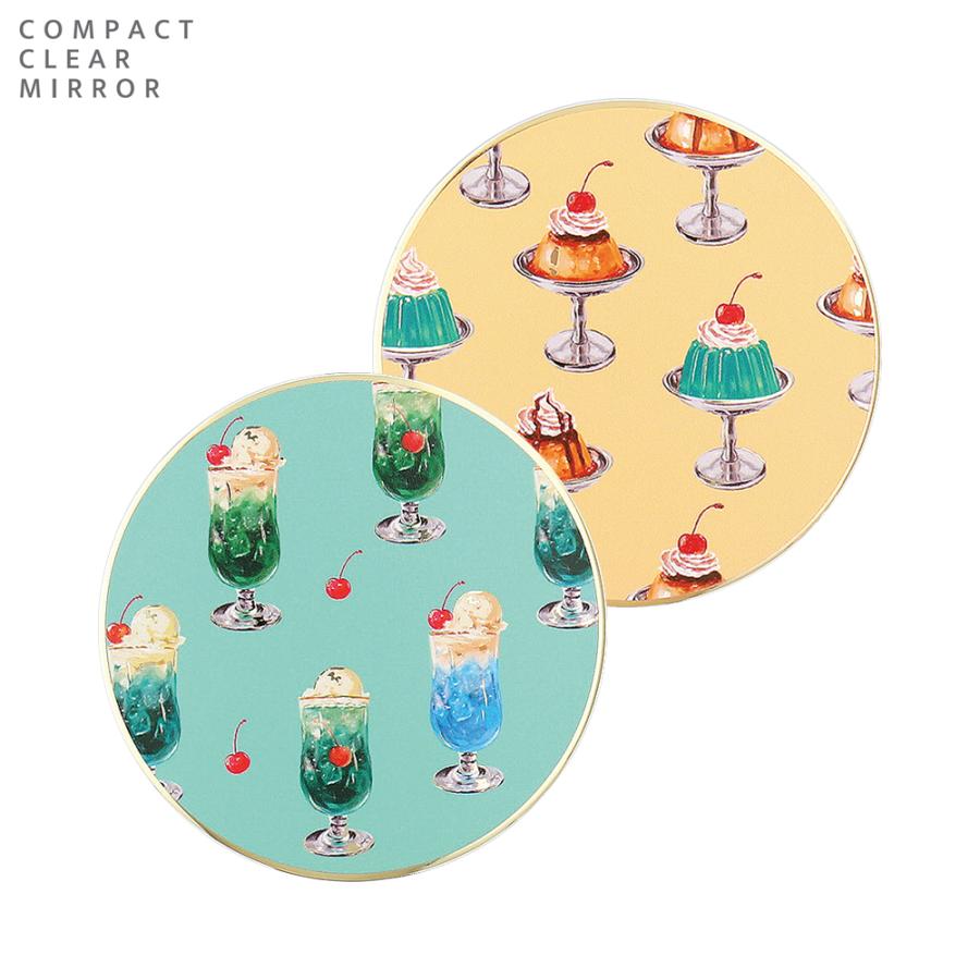 手鏡 ミラー 小さい キラキラ プレゼント 拡大鏡 等倍鏡 コンパクト