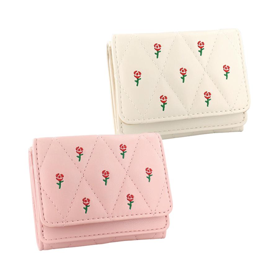 Flowering（フラワーリング） 三つ折り財布 ミニ財布 レディース
