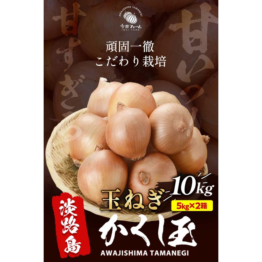 玉ねぎ 10kg (5kg×2) たまねぎ 淡路島 かくし玉 玉葱 今井ファーム ＃かくし玉10kg＃ 爆買 |  | 01