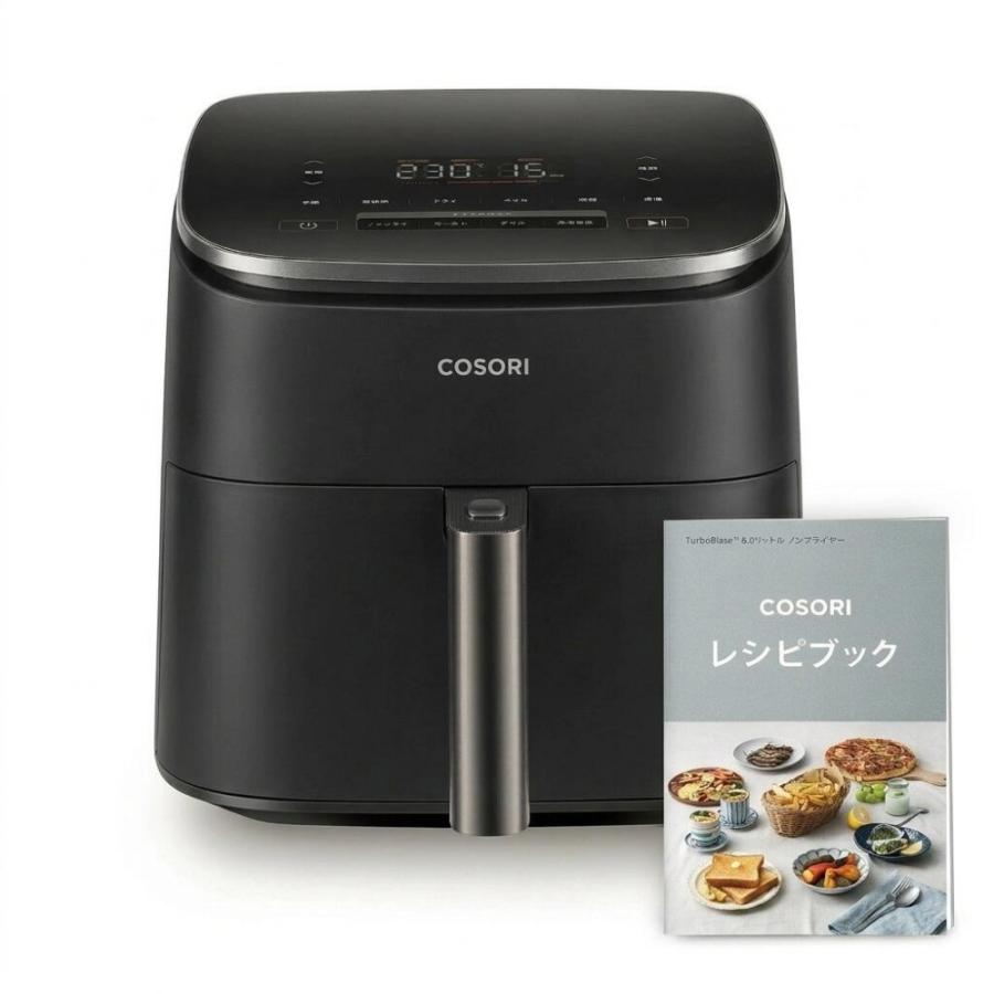 COSORI ノンフライヤー 6L エアフライヤー CAF-DC601-KJP 230℃ DC