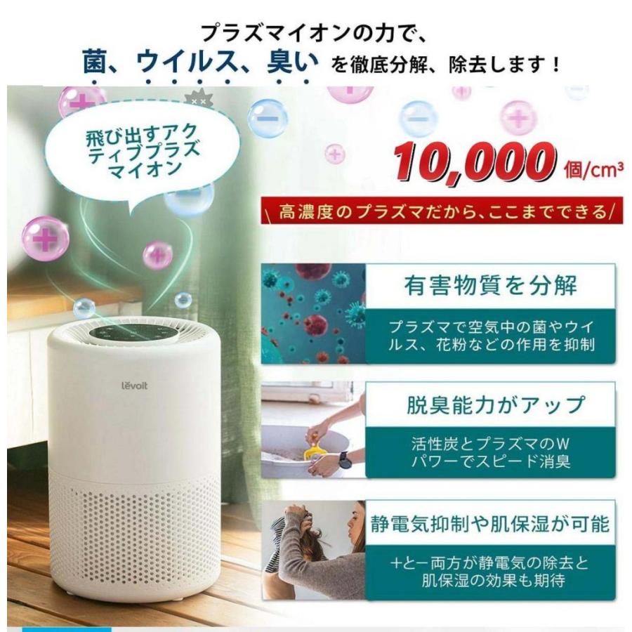 Levoit Core 200S 空気清浄機 18畳対応 H13 HEPA 小型 プラズマイオン