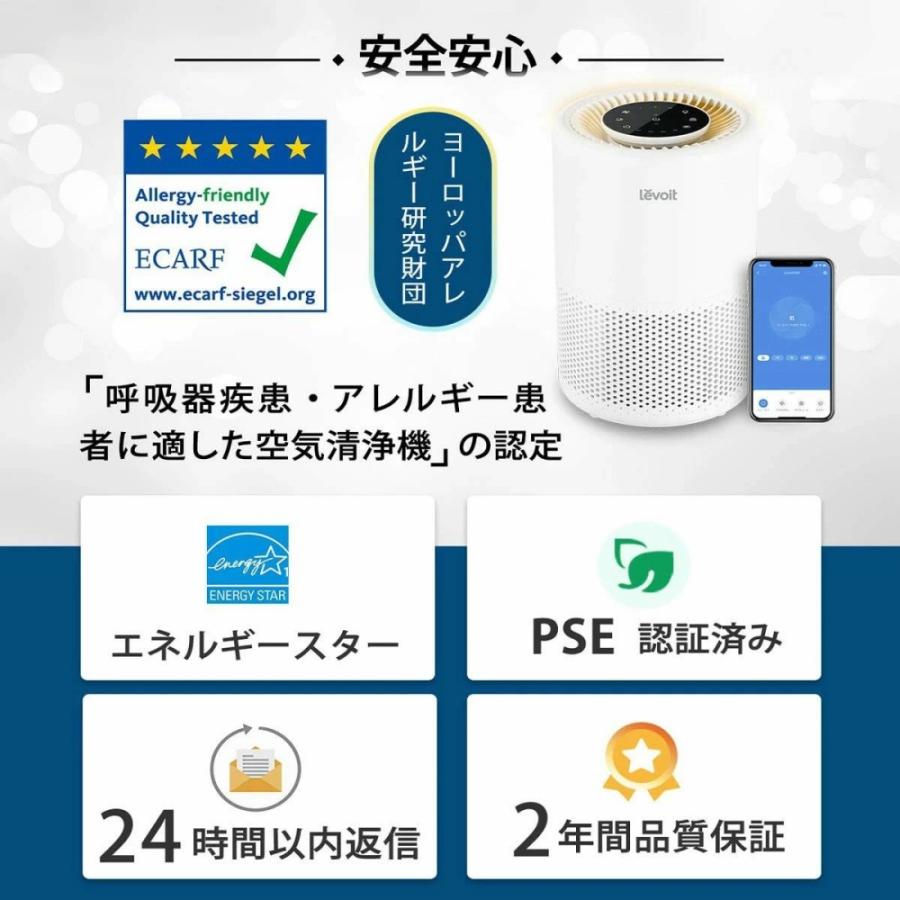 Levoit Core 200S 空気清浄機 18畳対応 H13 HEPA 小型 プラズマイオン
