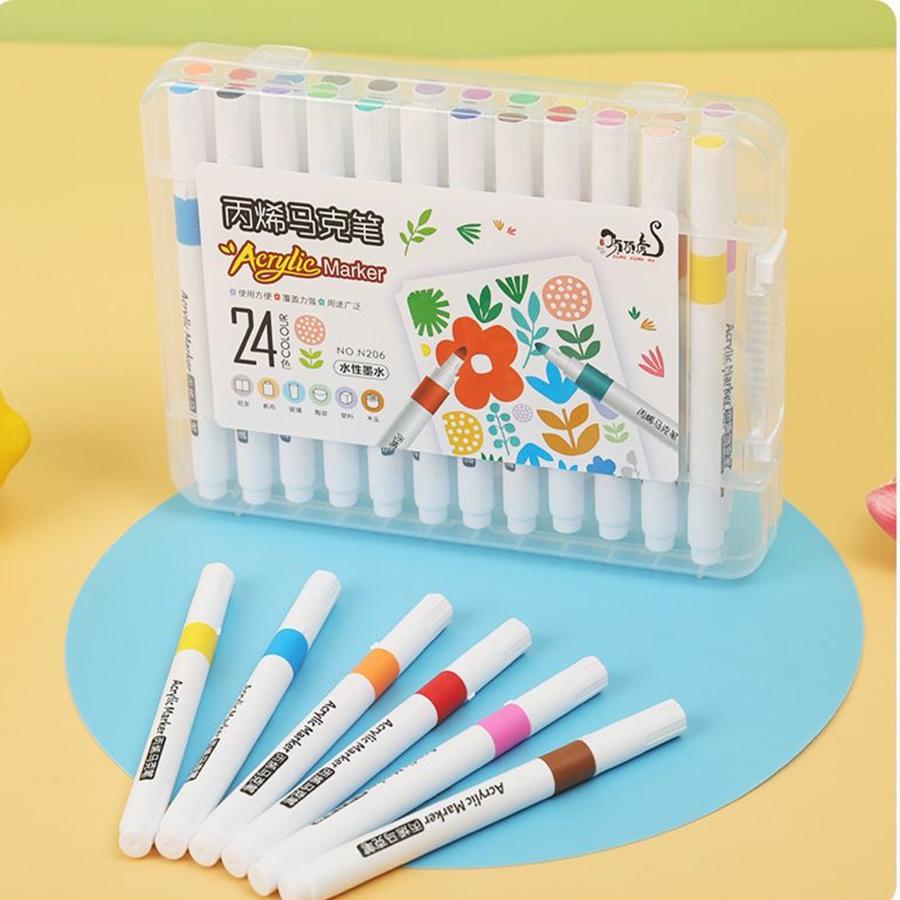 お値下げしました！新品未使用品 油絵セット マーカーセット 24色 カラーペンセット 油性 ブレンダーペン