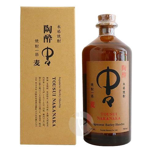 麦焼酎｜ 陶酔中々 35度 700ml 化粧箱入り とうすいなかなか 黒木本店