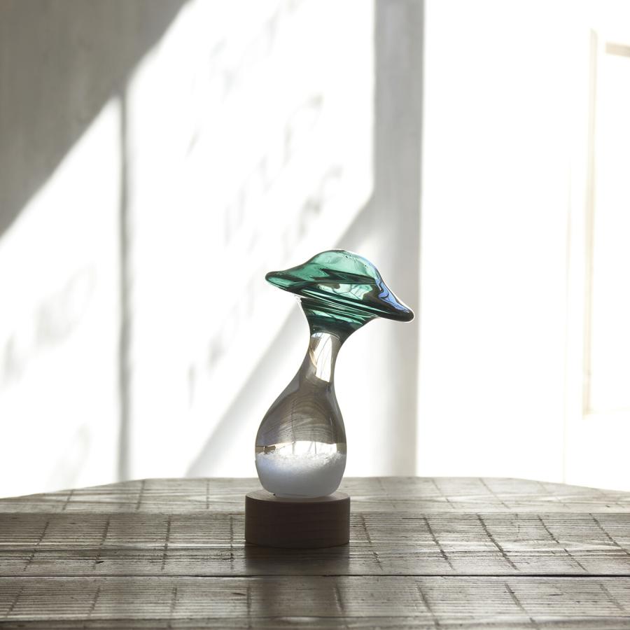 ストームグラス気象計 気象予報計 きのこ グリーン Fun Science 333-404GR ギフト プレゼント 送料無料 | Fun Science | 05