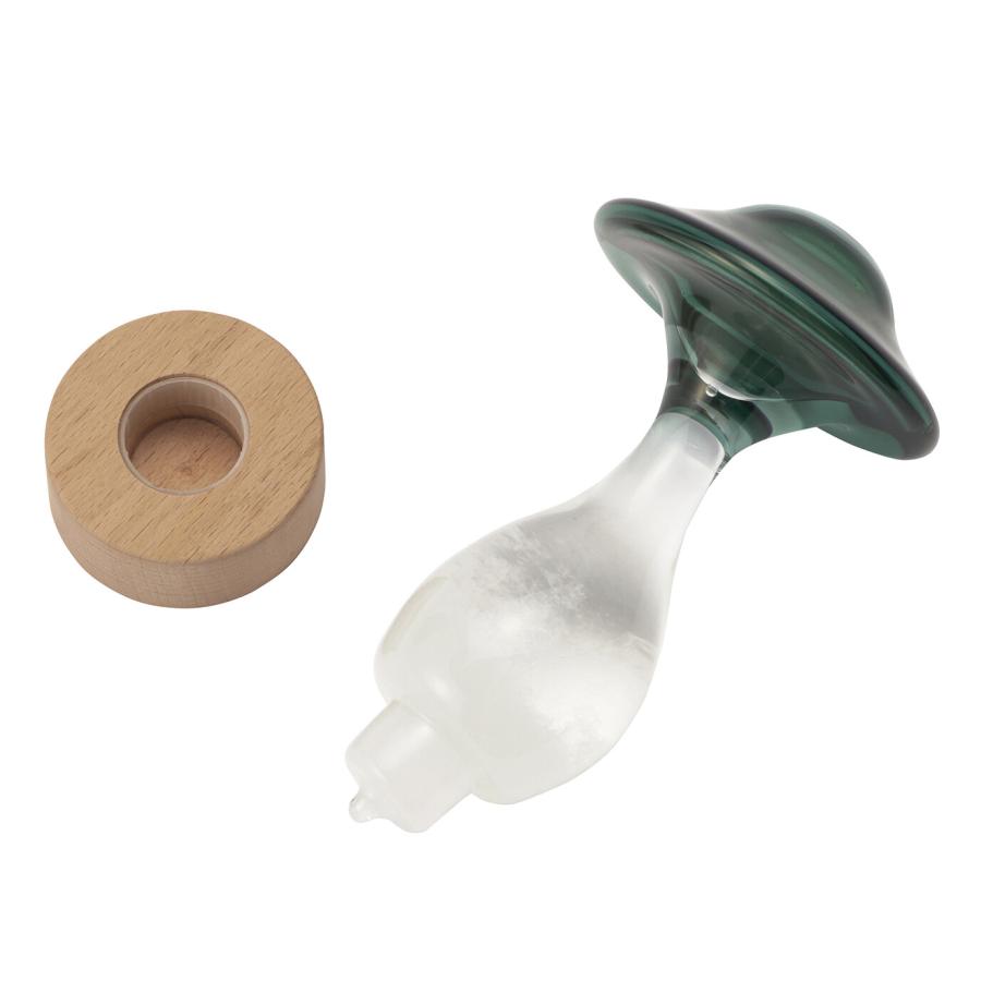 ストームグラス気象計 気象予報計 きのこ グリーン Fun Science 333-404GR ギフト プレゼント 送料無料 | Fun Science | 06