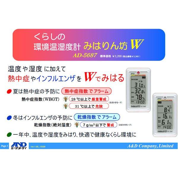 エー・アンド・デイ（A&D） WBGT計 携帯型熱中症指数モニター 暑さ指数