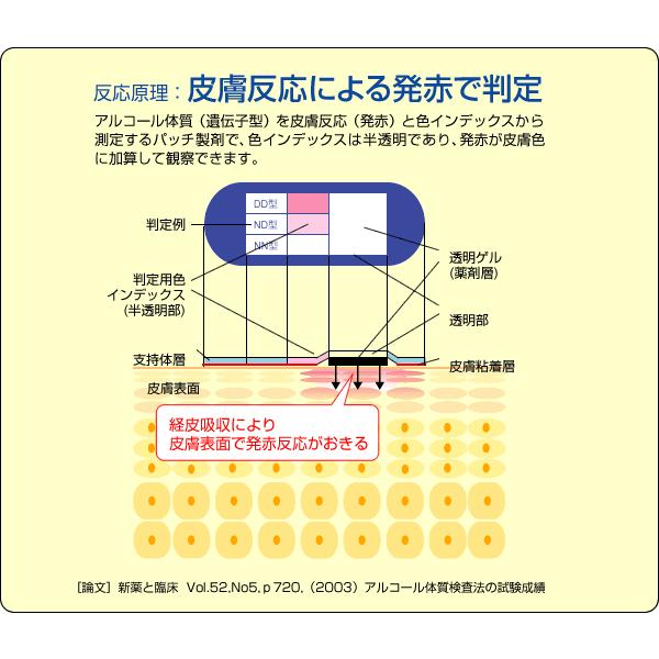 アルコール体質試験パッチ 3枚入 ライフケア技研 上戸 下戸 | ブランド登録なし | 02