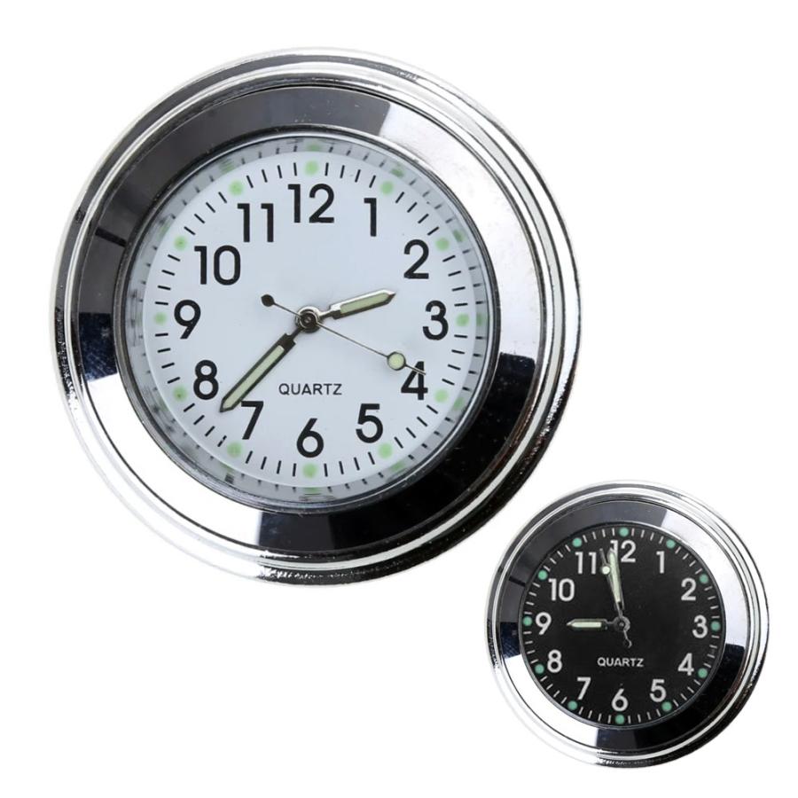 バイク 時計 クロック オートバイ 自転車 ハンドルバー 防水