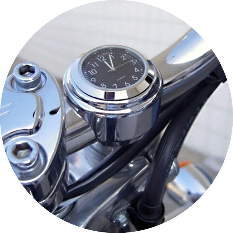 バイク 時計 クロック オートバイ 自転車 ハンドルバー 防水 送料無料
