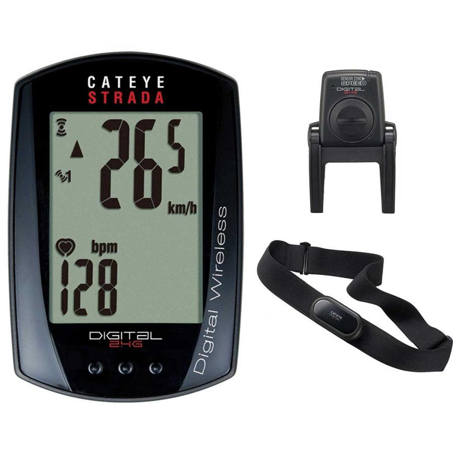 CATEYE - 新品・未使用！キャットアイ・ＣＣ-ＲＤ420ＤＷストラーダデジタルメーター CATEYE ワイヤレスコンピューター:キャットアイ心拍計つき
