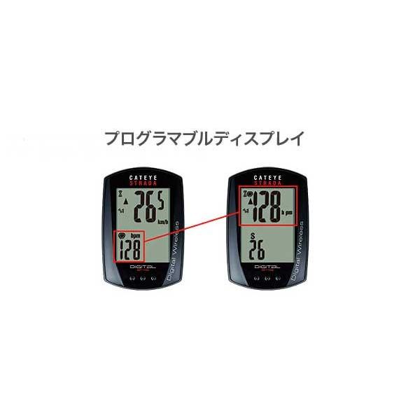 CATEYE ワイヤレスコンピューター:キャットアイ心拍計つき